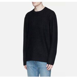 Acne Studios  Navy Wool Micha sweater with side zips